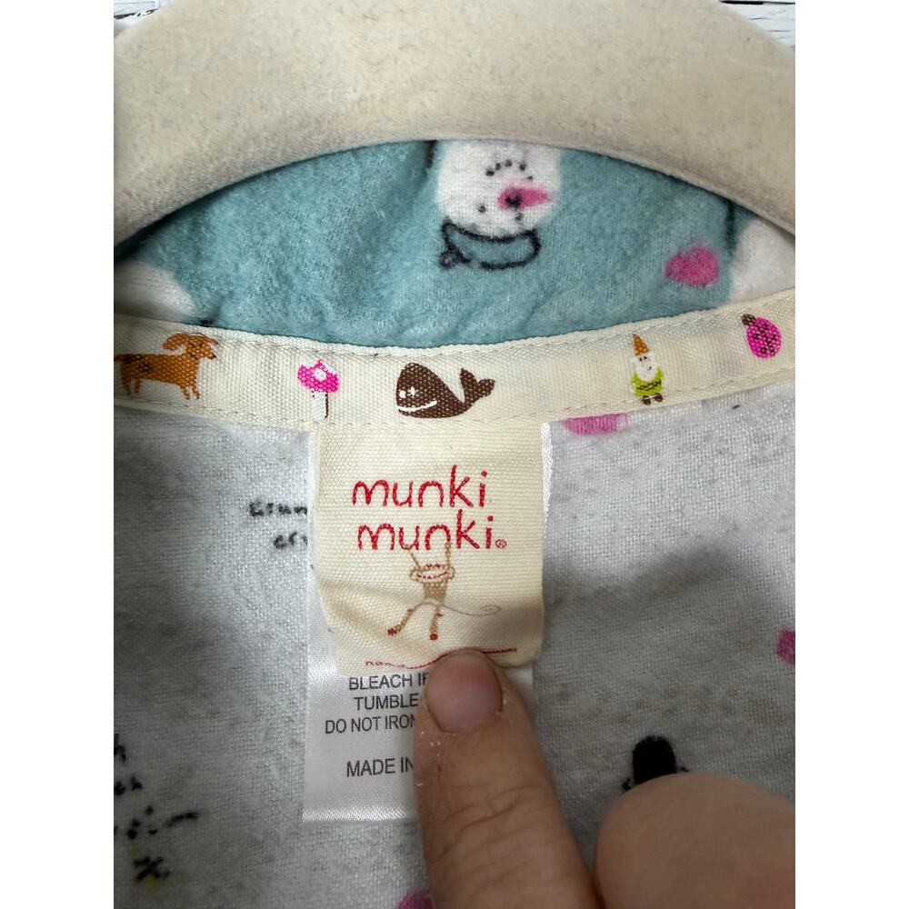 Munki Munki women’s pajamas flannel cozycore snowman pockets winter Christmas - Picture 8 of 16